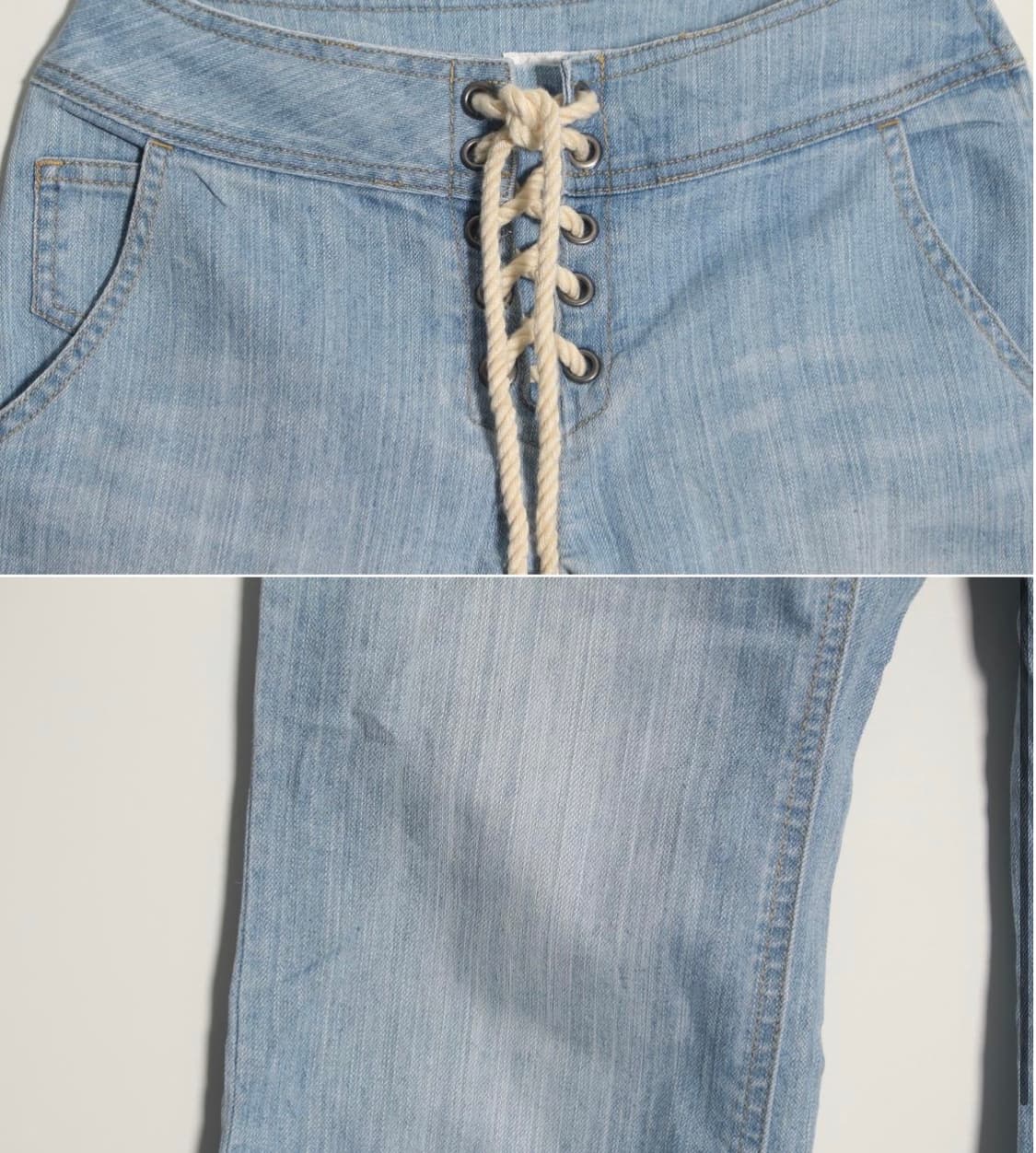 eyelet denim pants 33(26inch) 상품이미지3