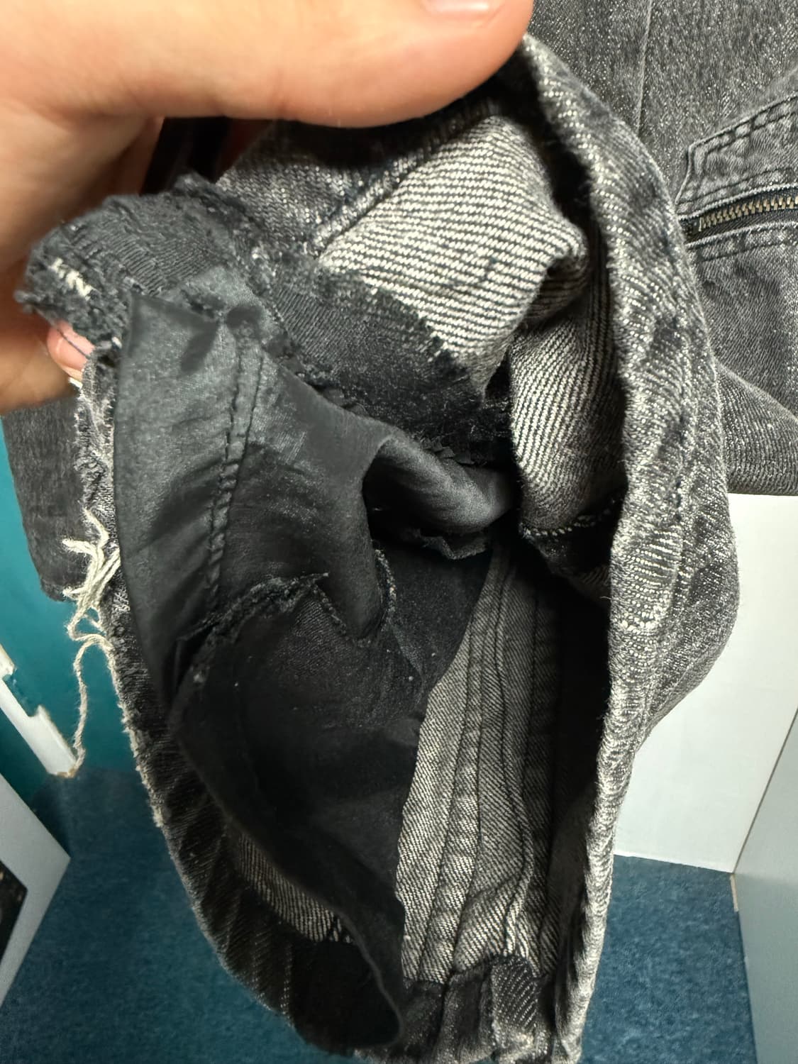 와이프로젝트 팝업진 흑청 상품이미지5