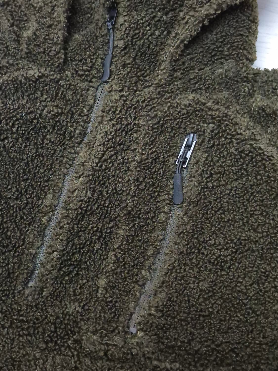 자라 헤비 아노락 플리스 아우터 L 상품이미지4