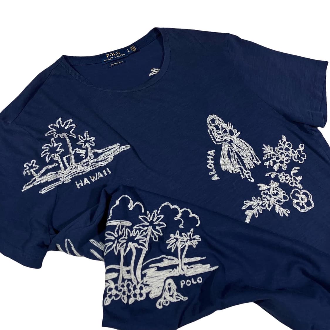폴로 랄프로렌 하와이 자수 반팔티 상품이미지1