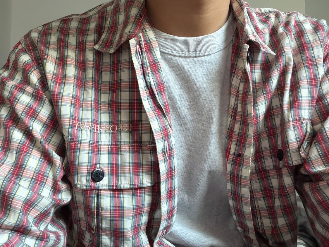 90s C.P company Japan check shirts 상품이미지2