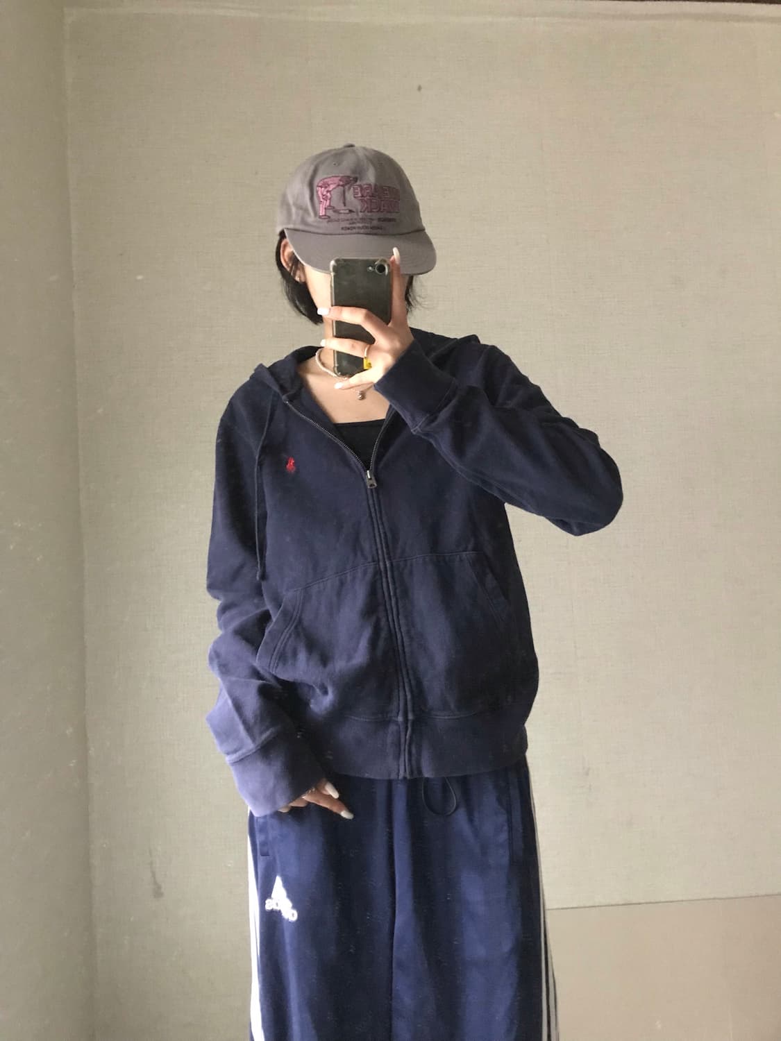 폴로 네이비 후드집업 상품이미지5