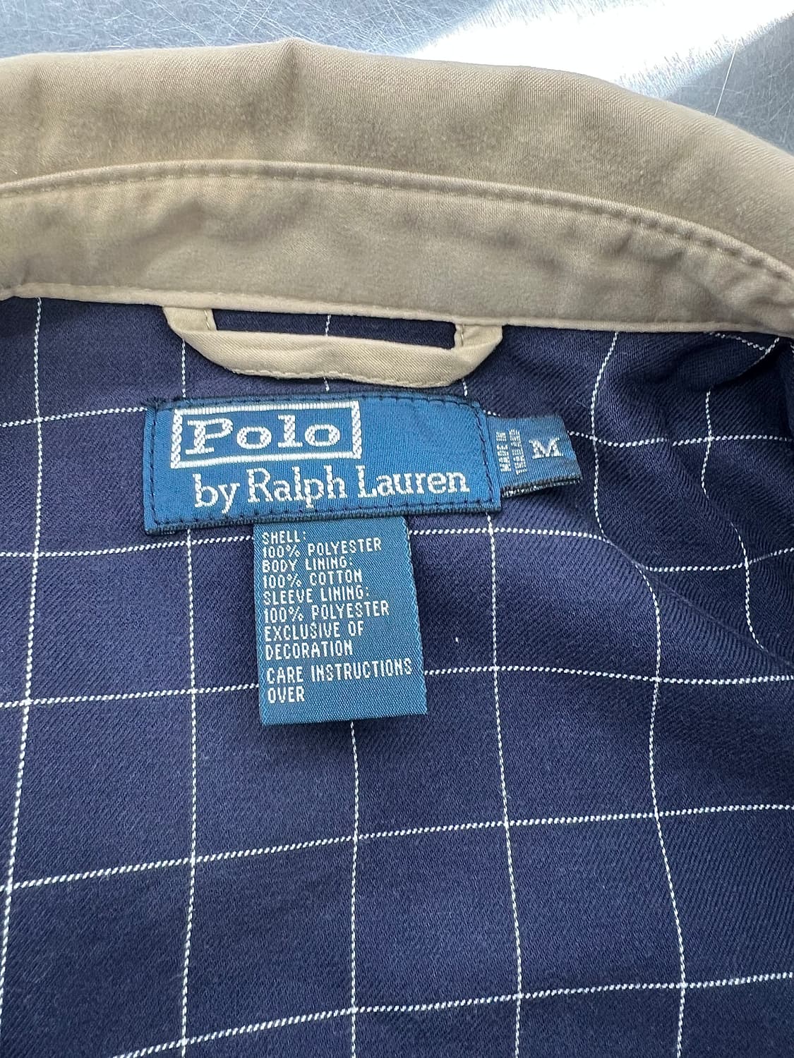 폴로 랄프로렌 베이지 폴리 쉘 퀼팅 스윙톱 자켓 상품이미지7