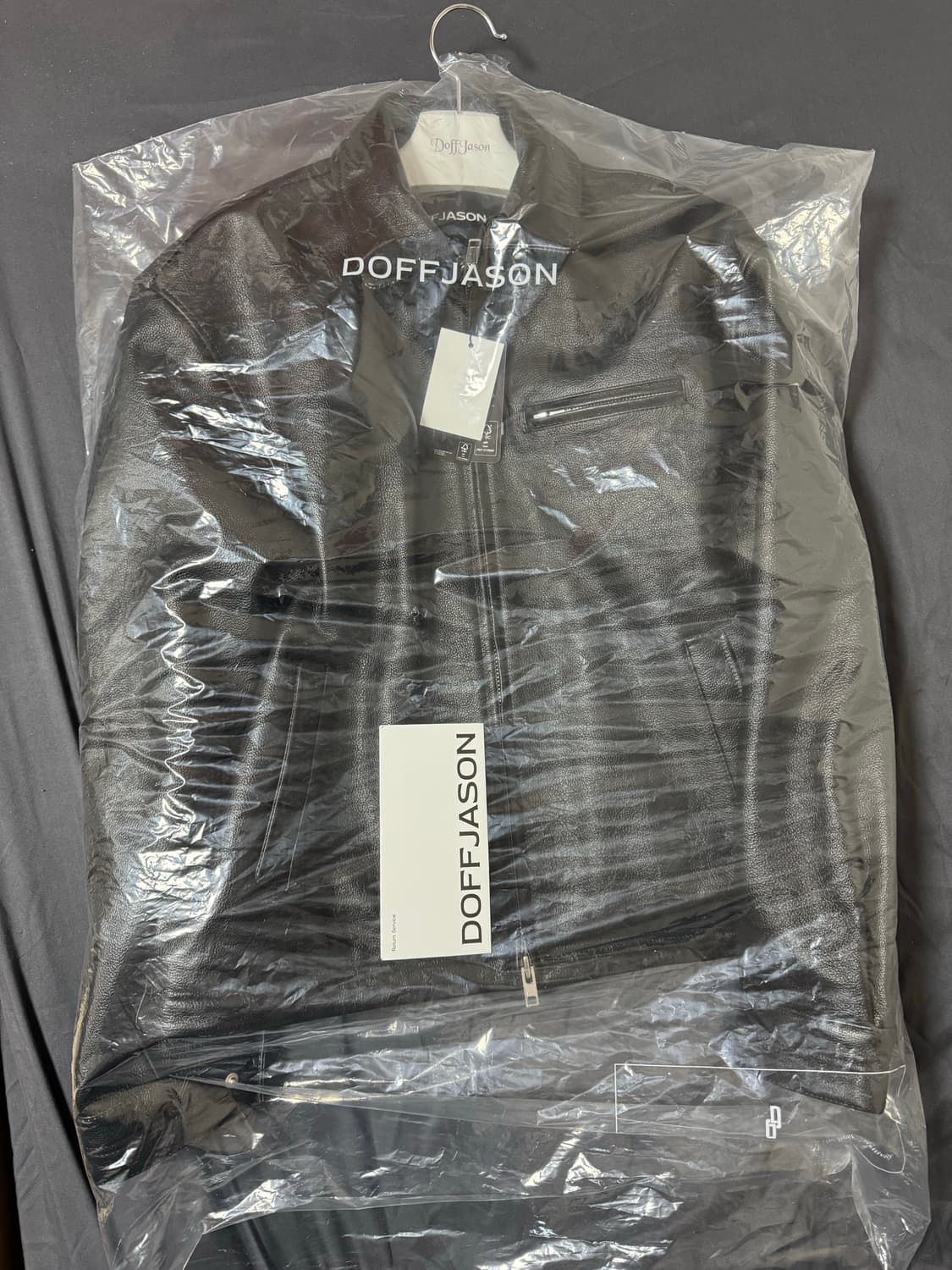 도프제이슨 워시드 티 코어 레더 싱글 자켓 블랙 상품이미지1