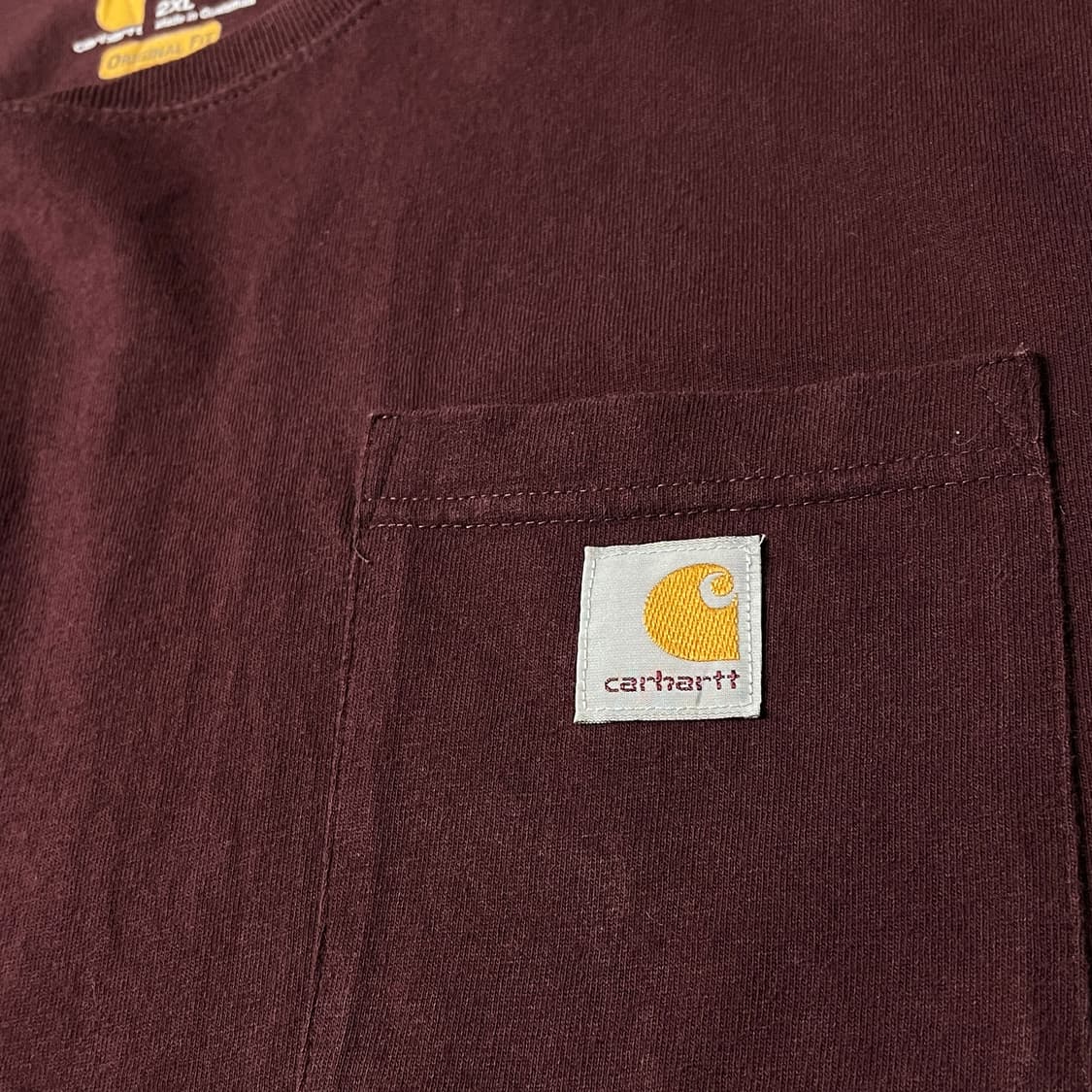 CARHARTT 칼하트 K126 와인 긴팔 티셔츠 A00960 상품이미지4