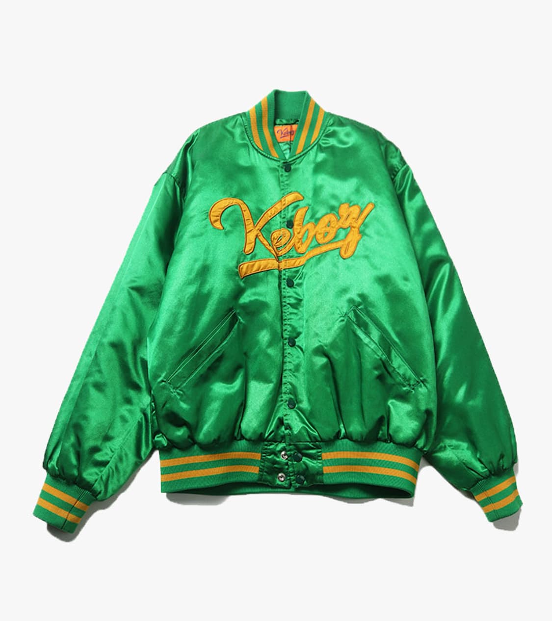KEBOZ - SATIN VARSITY JACKET 상품이미지1