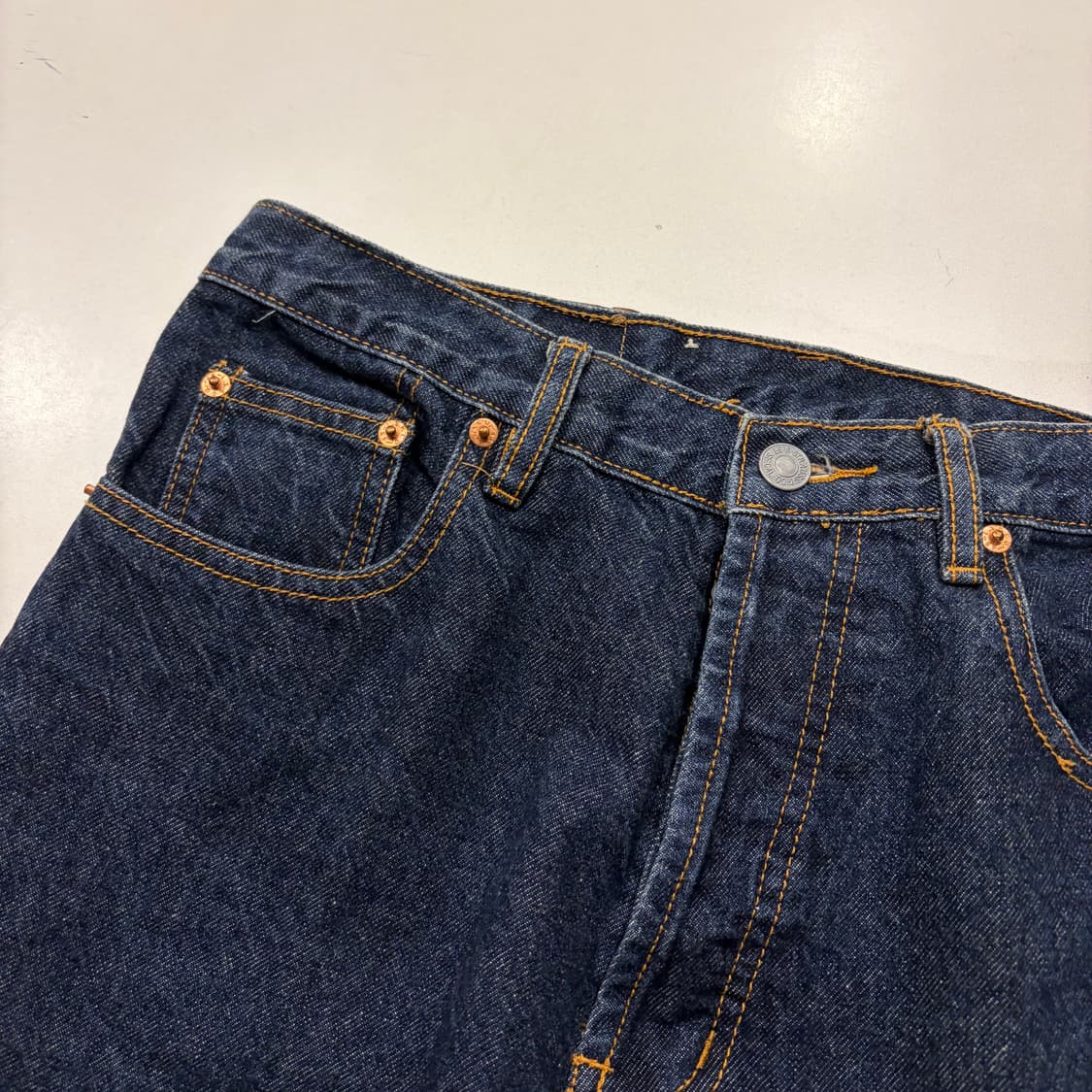 [34x32] 90s 리바이스 501 USA 데님 팬츠 청바지 D446 상품이미지7