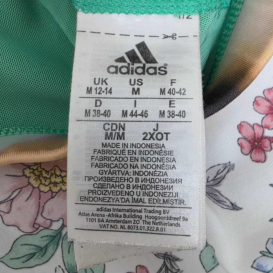 아디다스 미국빈티지)핀터깔 인피니트 시리즈 슈퍼노바 y2k 스포츠 브라탑 상품이미지5