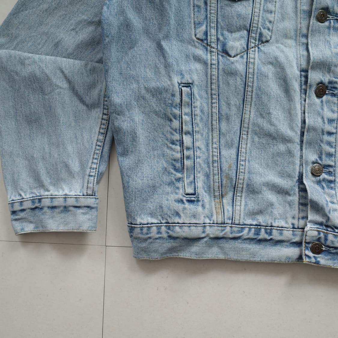 90s 리바이스 70503 데님 트러커 자켓 XL 상품이미지4