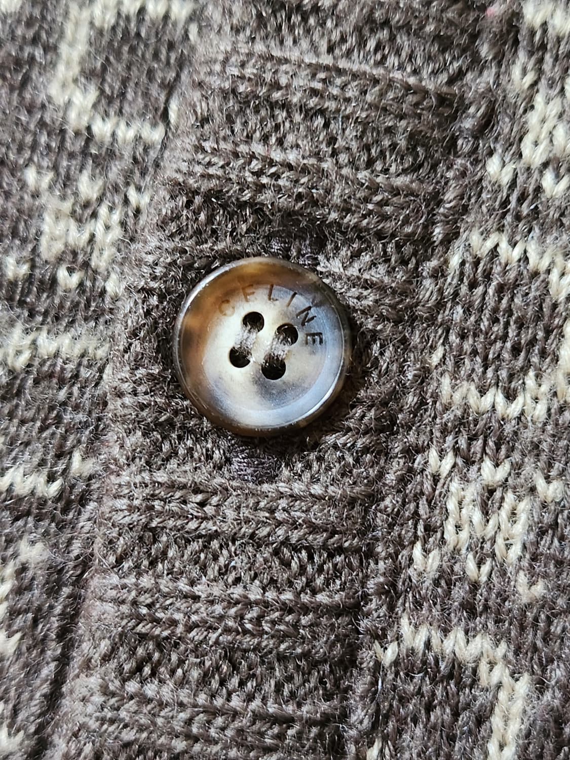 CELINE 셀린 니트 가디건 키즈 90호 & 모자  상품이미지3