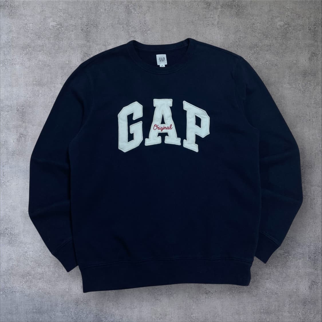 GAP 스펠아웃 빅로고 네이비 맨투맨 상품이미지1