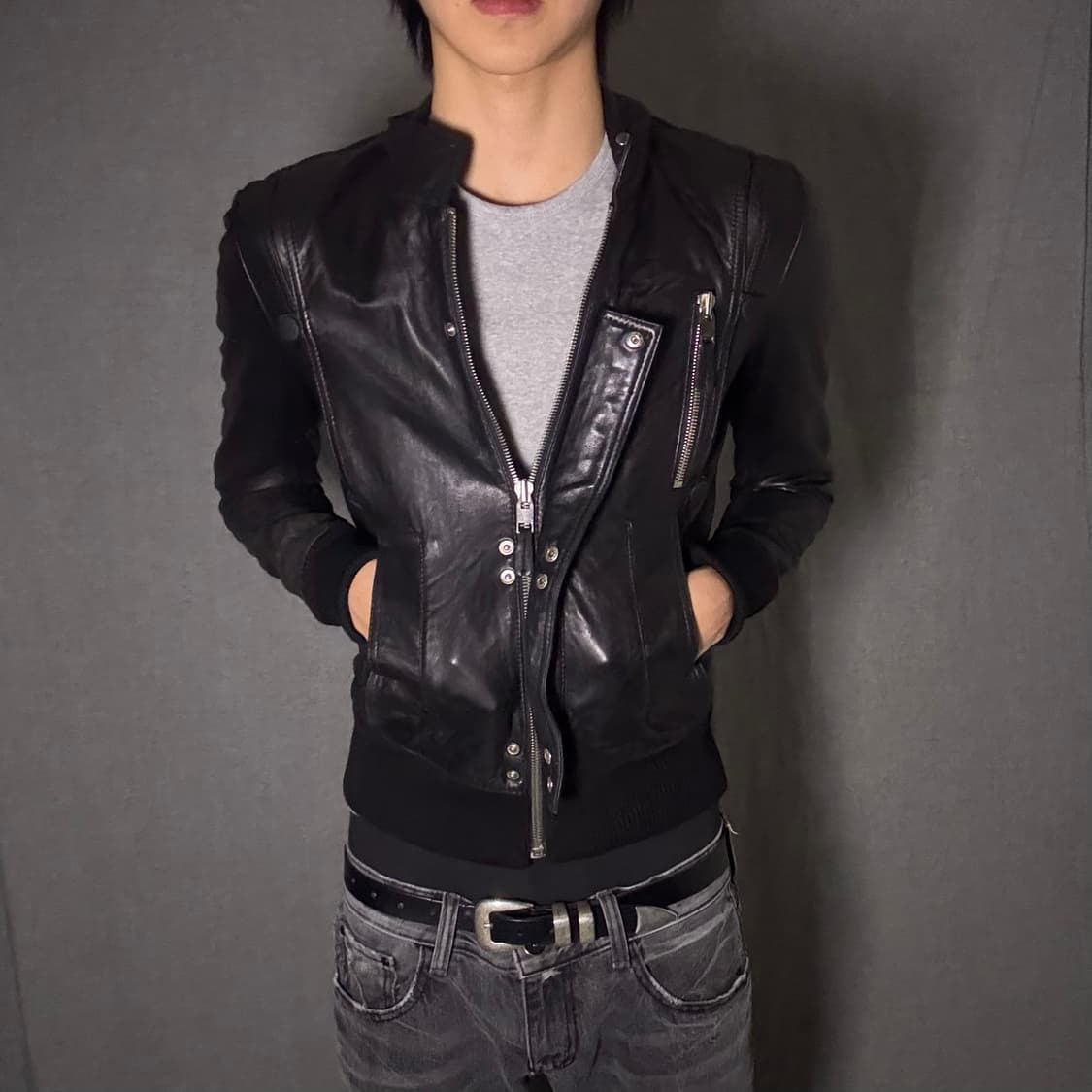 양가죽 봄버 자켓 상품이미지2