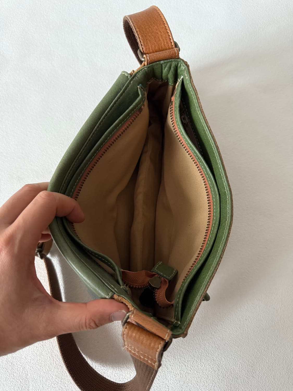 Pre owned 레더 숄더 크로스백 상품이미지5