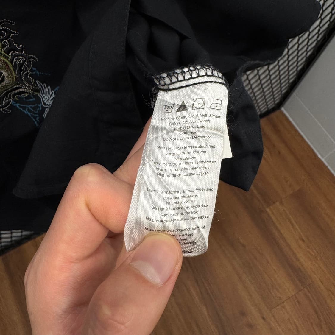 할리데이비슨 긴팔 셔츠 우먼스 장미 레터링 자수 로고 디테일 블랙 상품이미지10