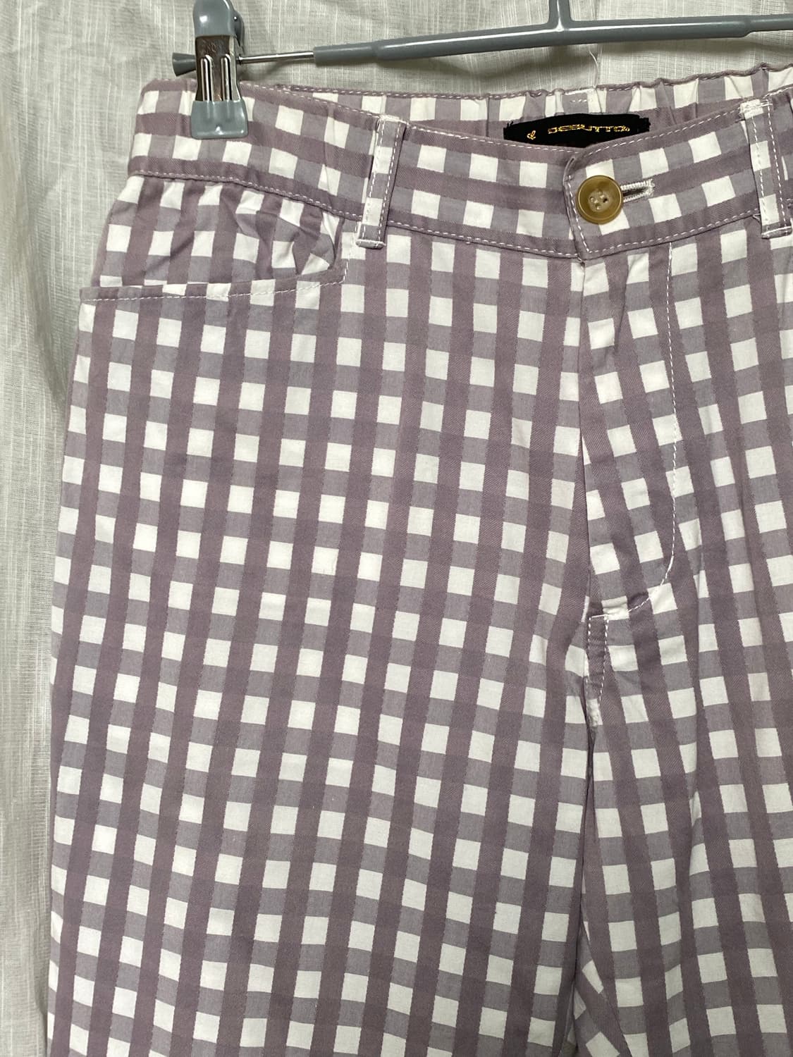 체크 7부 팬츠 상품이미지2