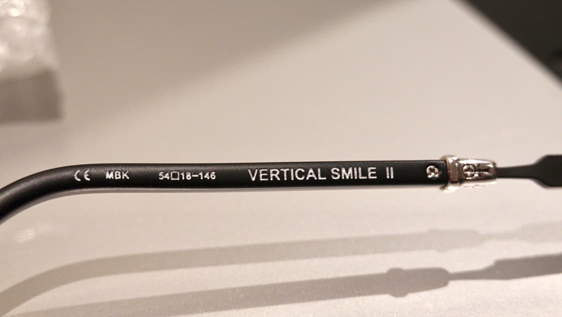 크롬하츠안경 버티컬스마일2 MBK 상품이미지9