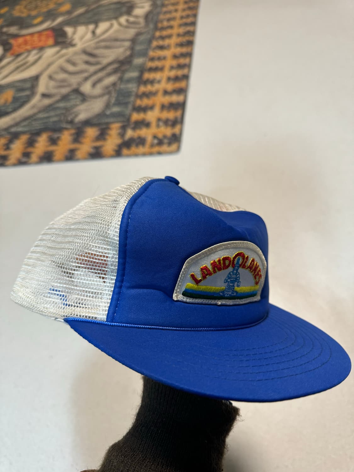 Landolakes 빈티지 트러커캡 블루 화이트 모자 스냅백 볼캡 상품이미지2