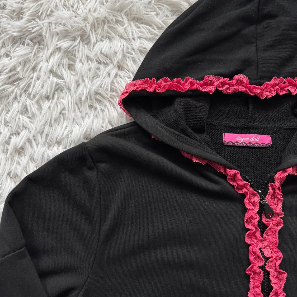 SUGER DALL 일본빈티지 갸루 후드집업 노드 지뢰계 모리걸 M 40 상품이미지1