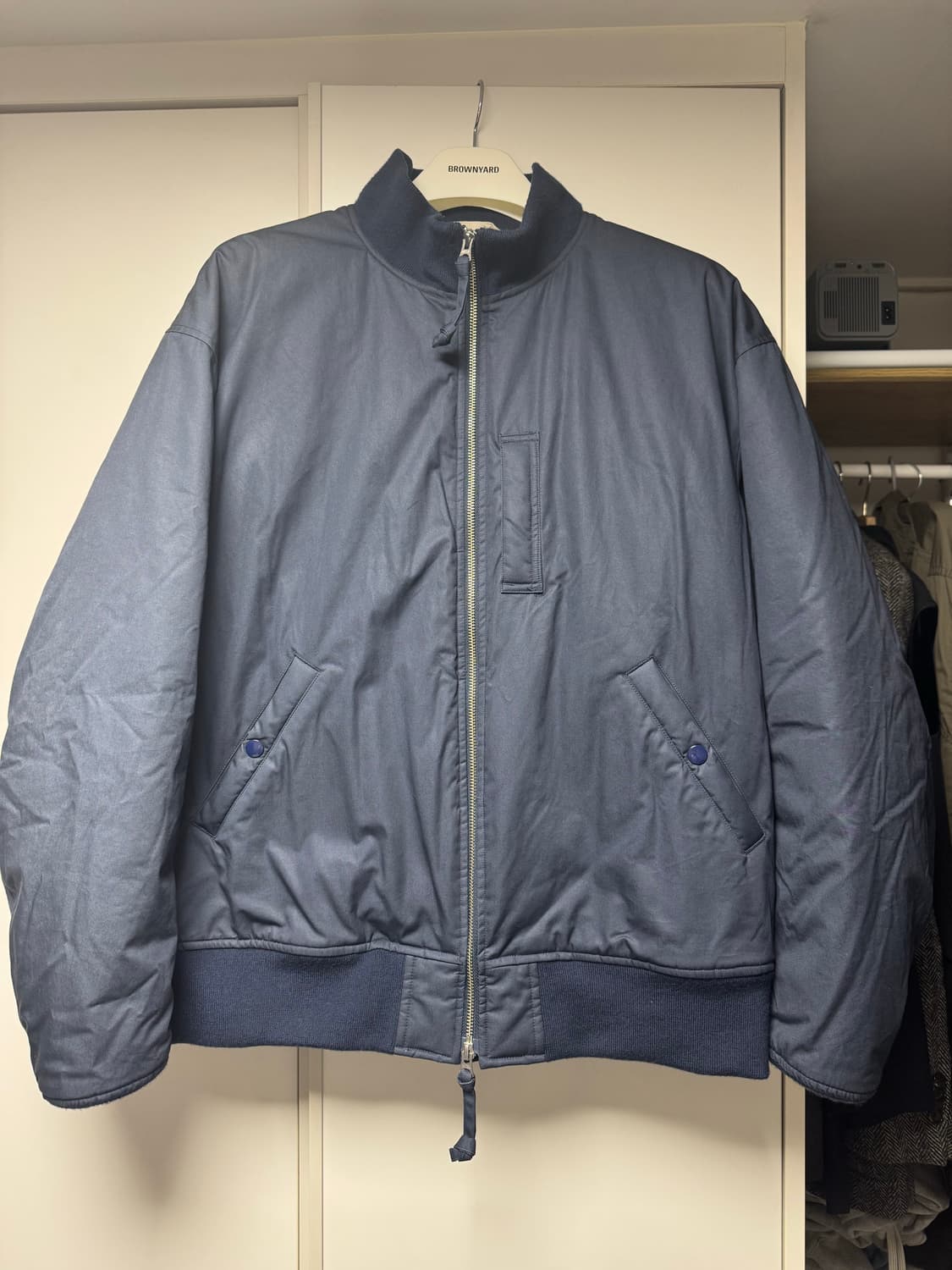 23fw 나나미카 인슐레이션 바시티 네이비 M 판매 상품이미지2