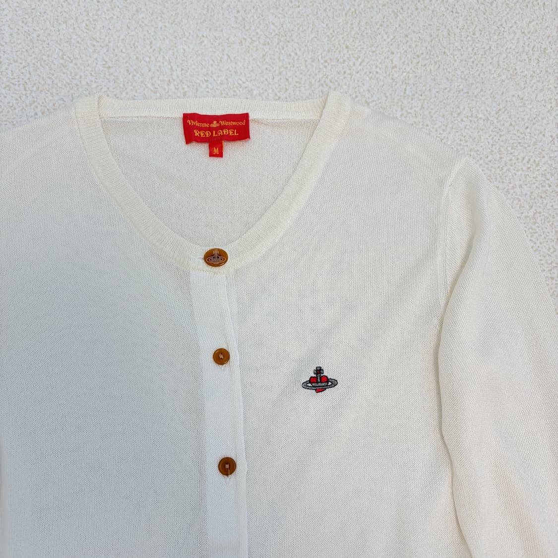 비비안웨스트우드 레드라벨 아이보리 시스루 가디건 상품이미지2