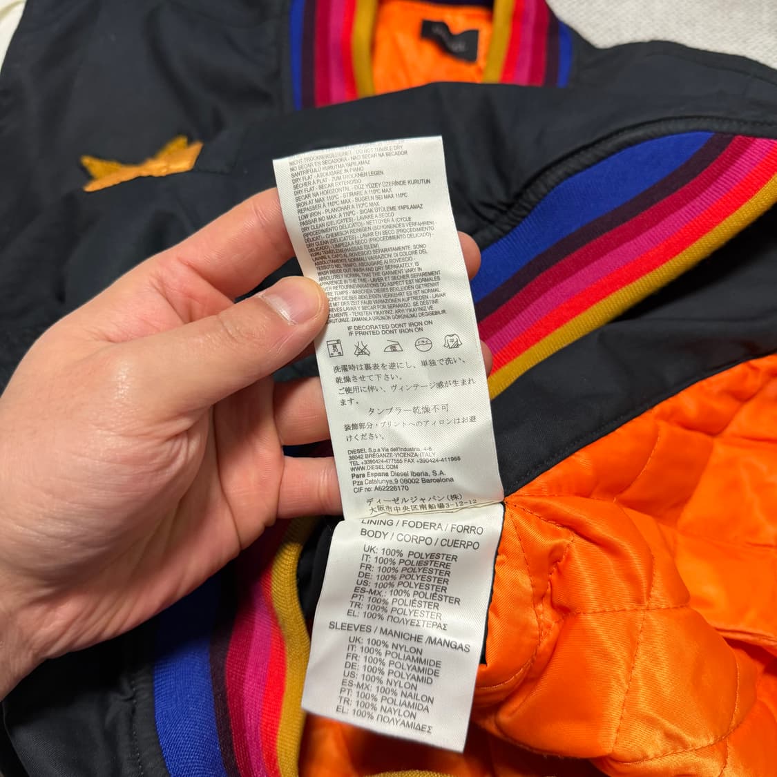 디젤 자수 패치 봄버 자켓 상품이미지6