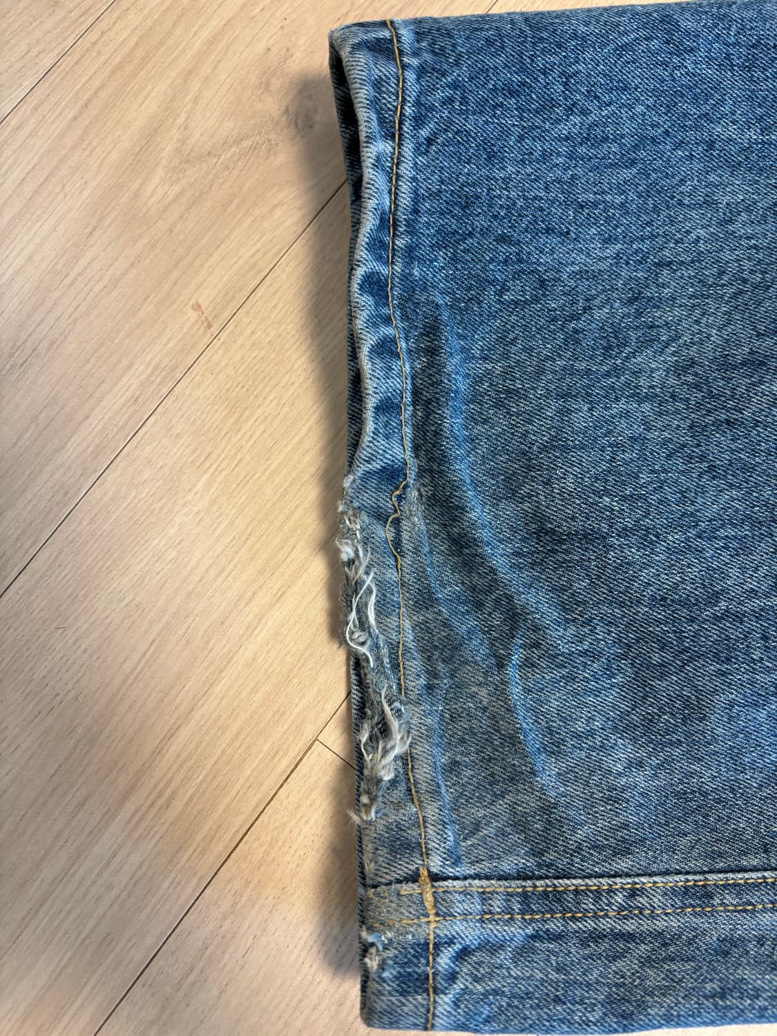 해칭룸 와이드 커브진 3사이즈 상품이미지5