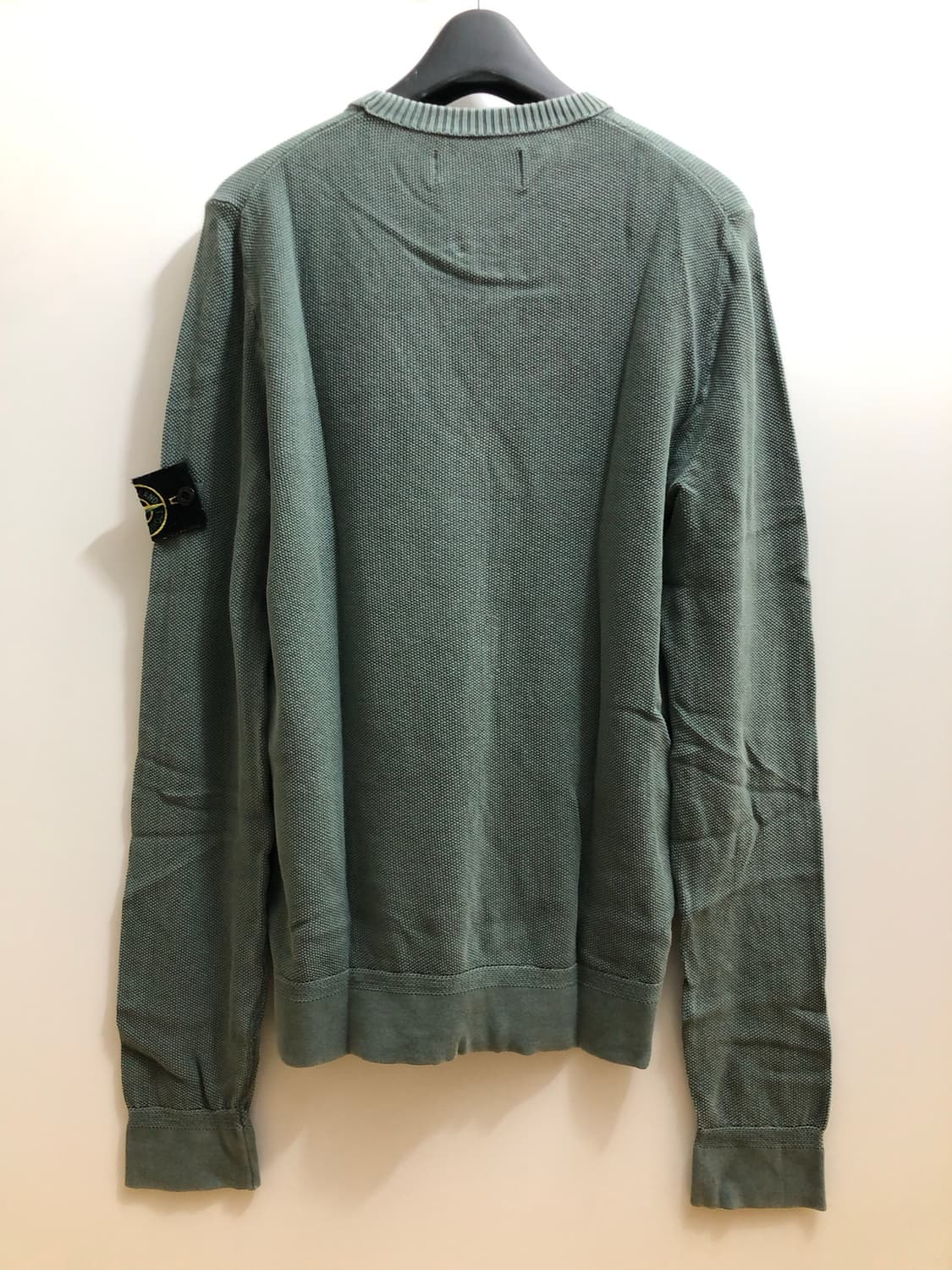 [S] 스톤아일랜드 와펜 패치 니트 에메랄드 상품이미지2