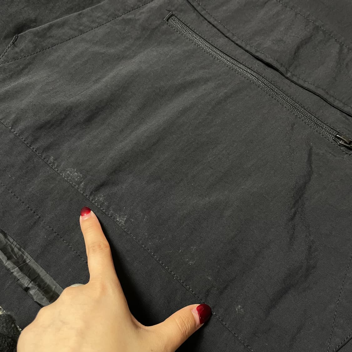 NBA 블랙 아노락 나일론 앞포켓 바람막이 자켓  L 상품이미지5