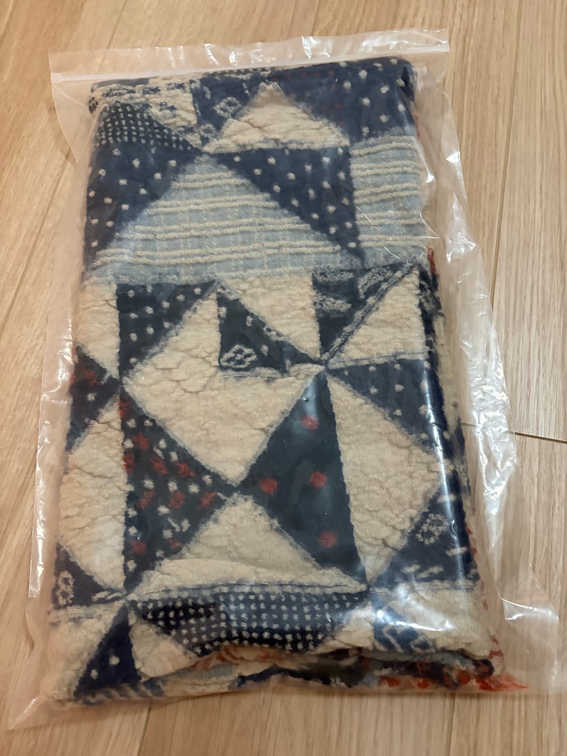 새상품) 캐피탈 슈렁큰 울 인디고 스카프 키나리 상품이미지4