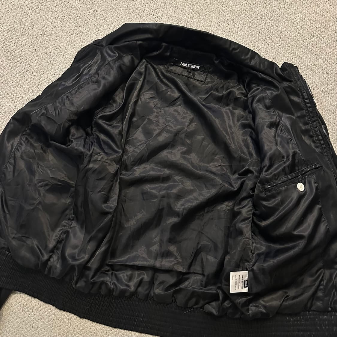 닐바렛 Neil Barrett 멀티 지퍼 글로시 자켓 상품이미지9