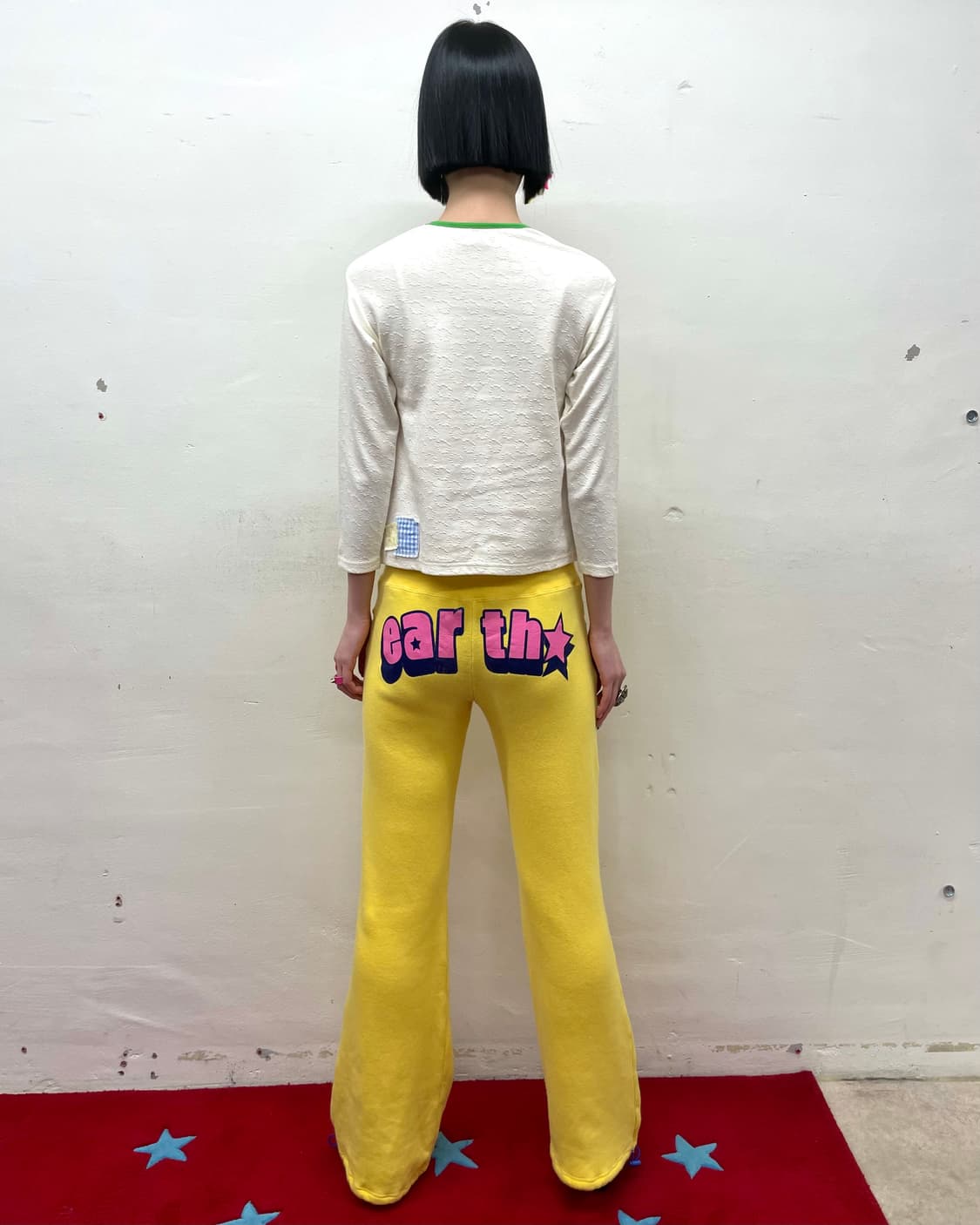 Yellow Strawberry Patchwork Half Sleeve 상품이미지6