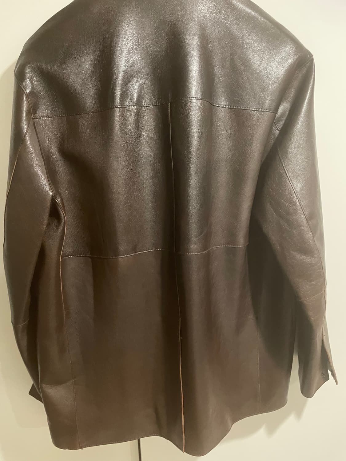 자라 레더 카코트 브라운 판매a 상품이미지7