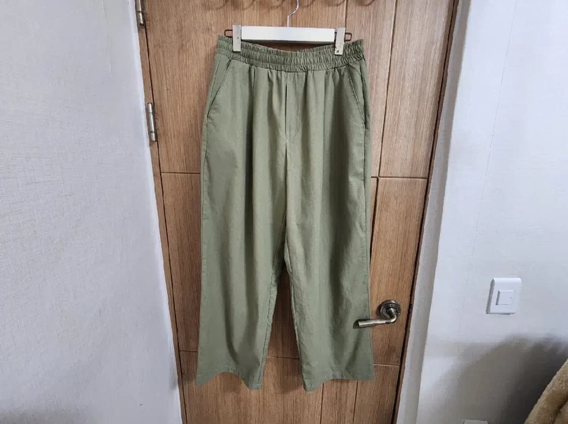 (L)라퍼지스토어 원턱 와이드 린넨 팬츠 상품이미지1