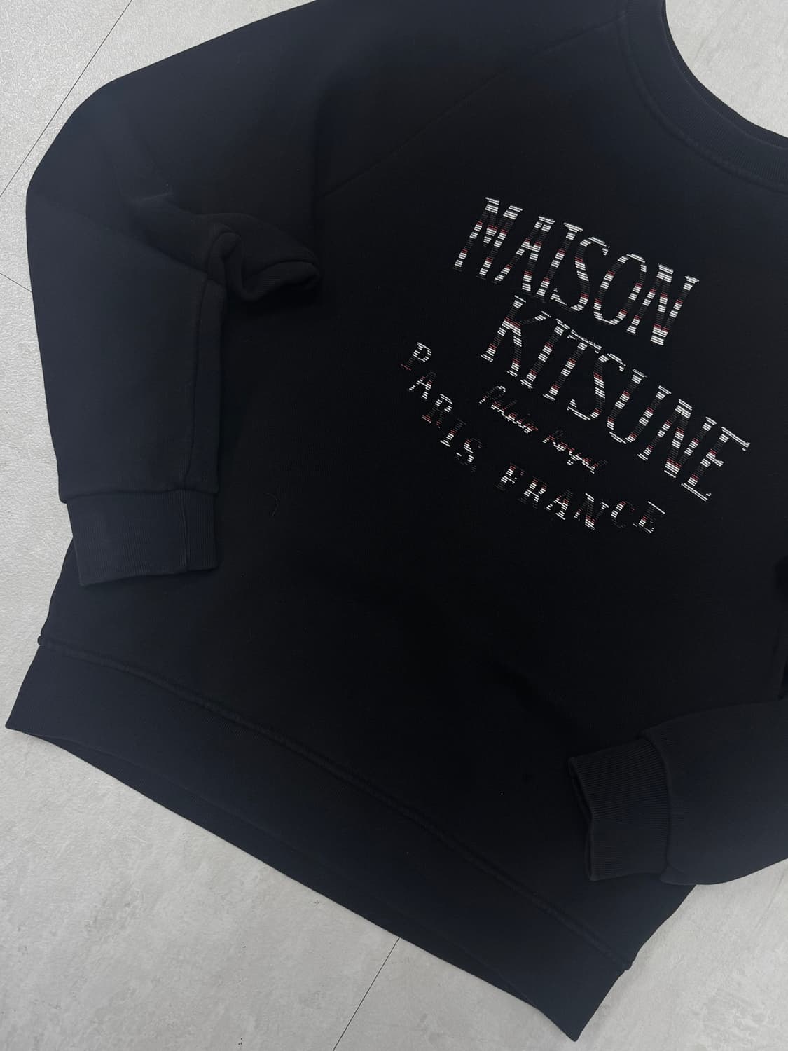 •메종 키츠네 블랙 맨투맨 상품이미지3