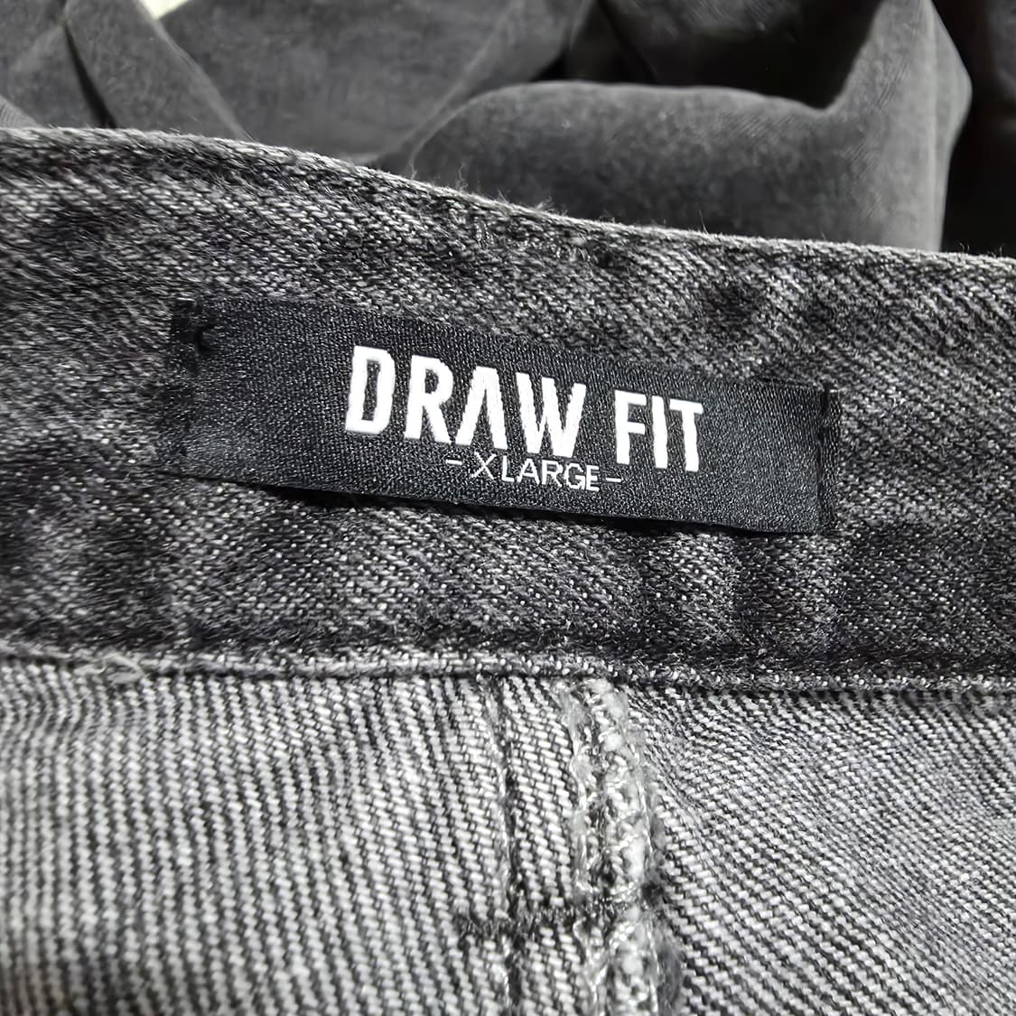 (XL)드로우핏 유주얼 세미 와이드 데님 팬츠 다크그레이 상품이미지4