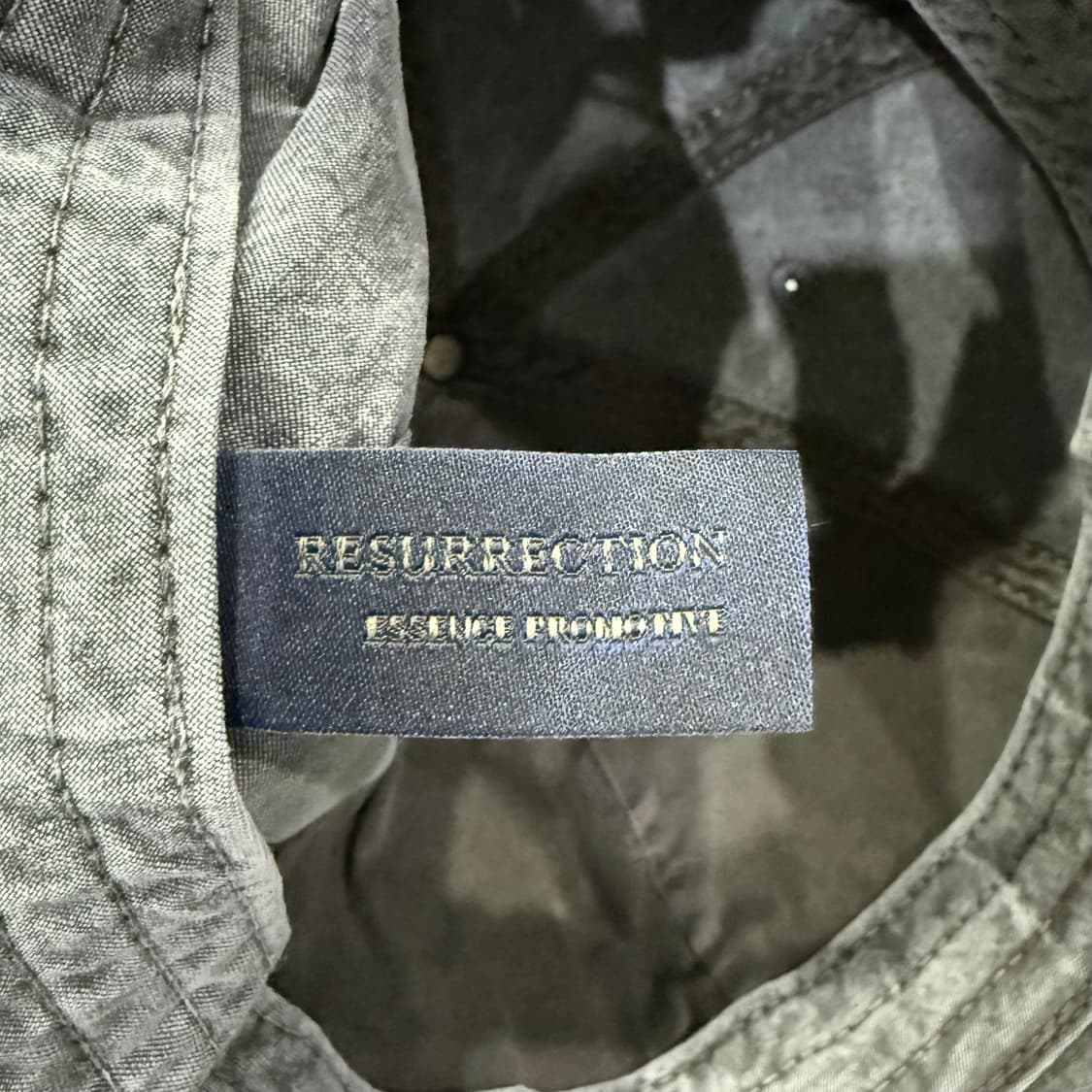 F 리저렉션 에센스룸 초판 빈티지 워싱 그레이 볼캡 모자 상품이미지8