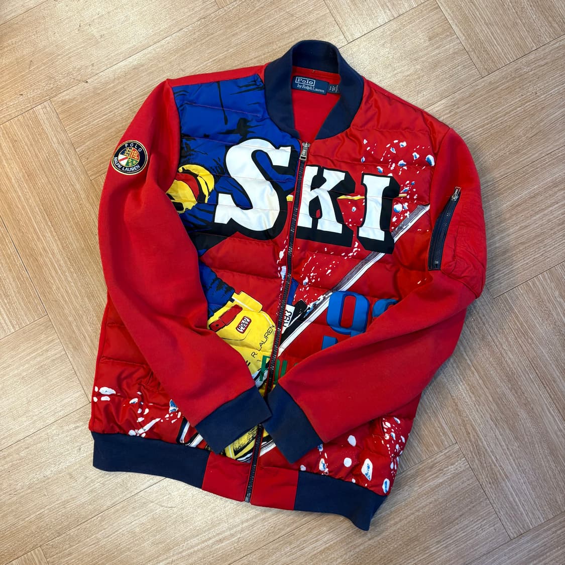 폴로 랄프로렌 다운힐 스키 더블 니트 다운 자켓 상품이미지7