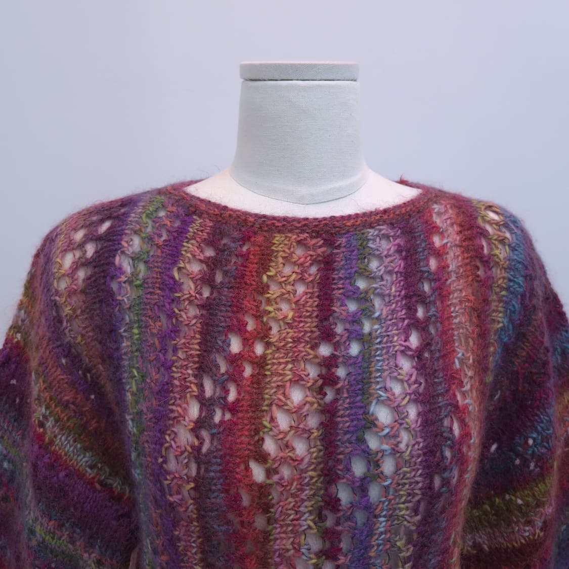 모헤어 멀티컬러 뜨개 롱니트 상품이미지4