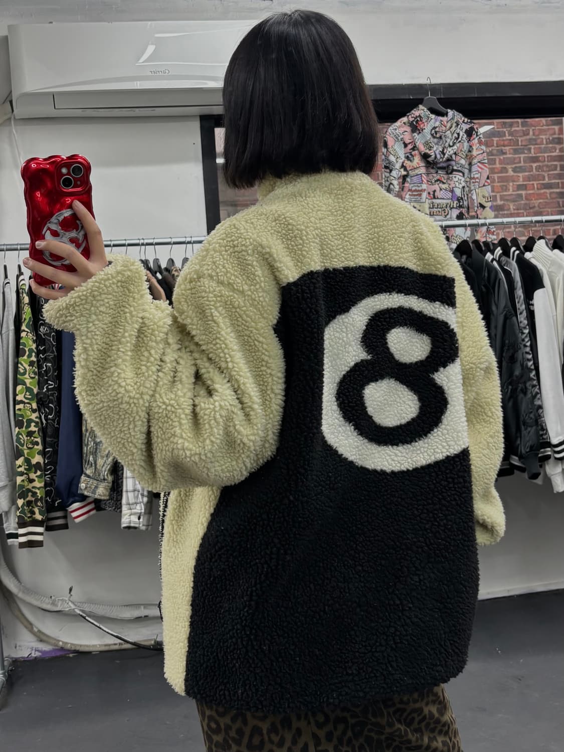 스투시 8볼 리버시블 플리스 자켓 상품이미지5