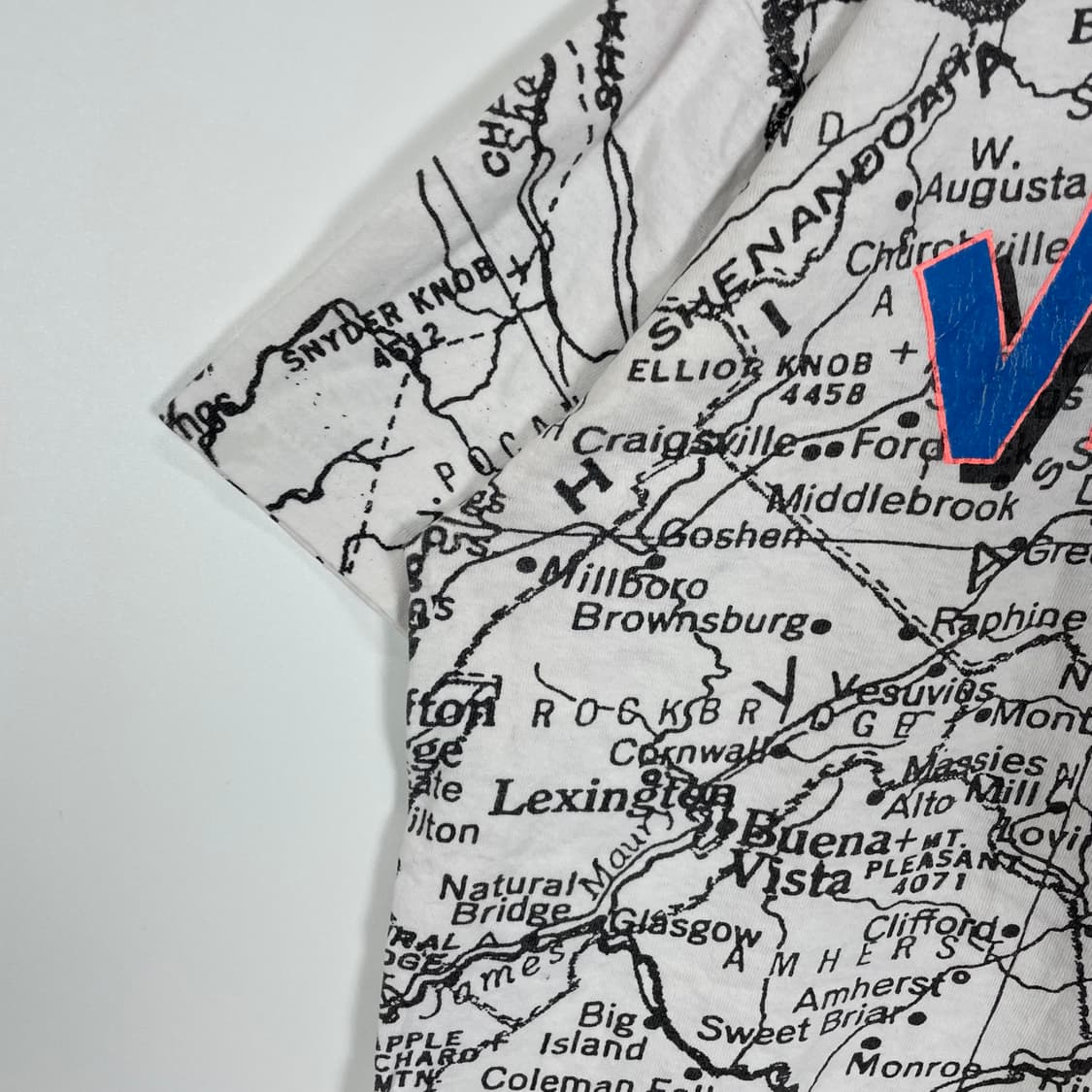 90s 버지니아 지도 티셔츠 상품이미지2