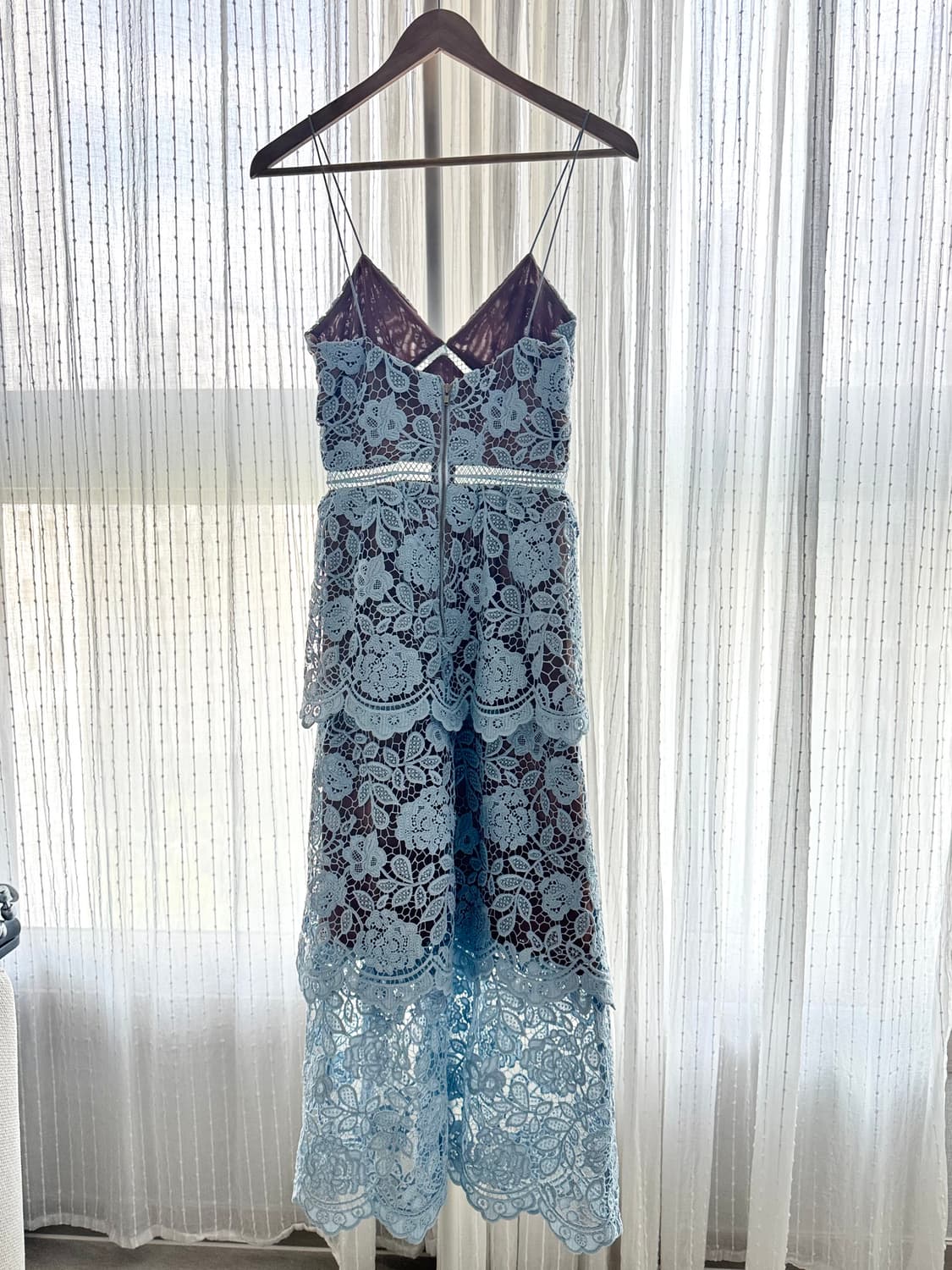 Self-Portrait Azalea Lace Midi Dress 상품이미지3