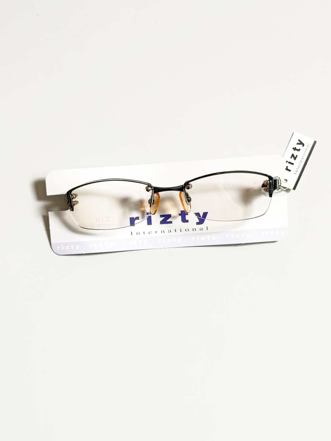 RITZY 반무테 스퀘어 메탈 프레임 빈티지 안경 상품이미지1