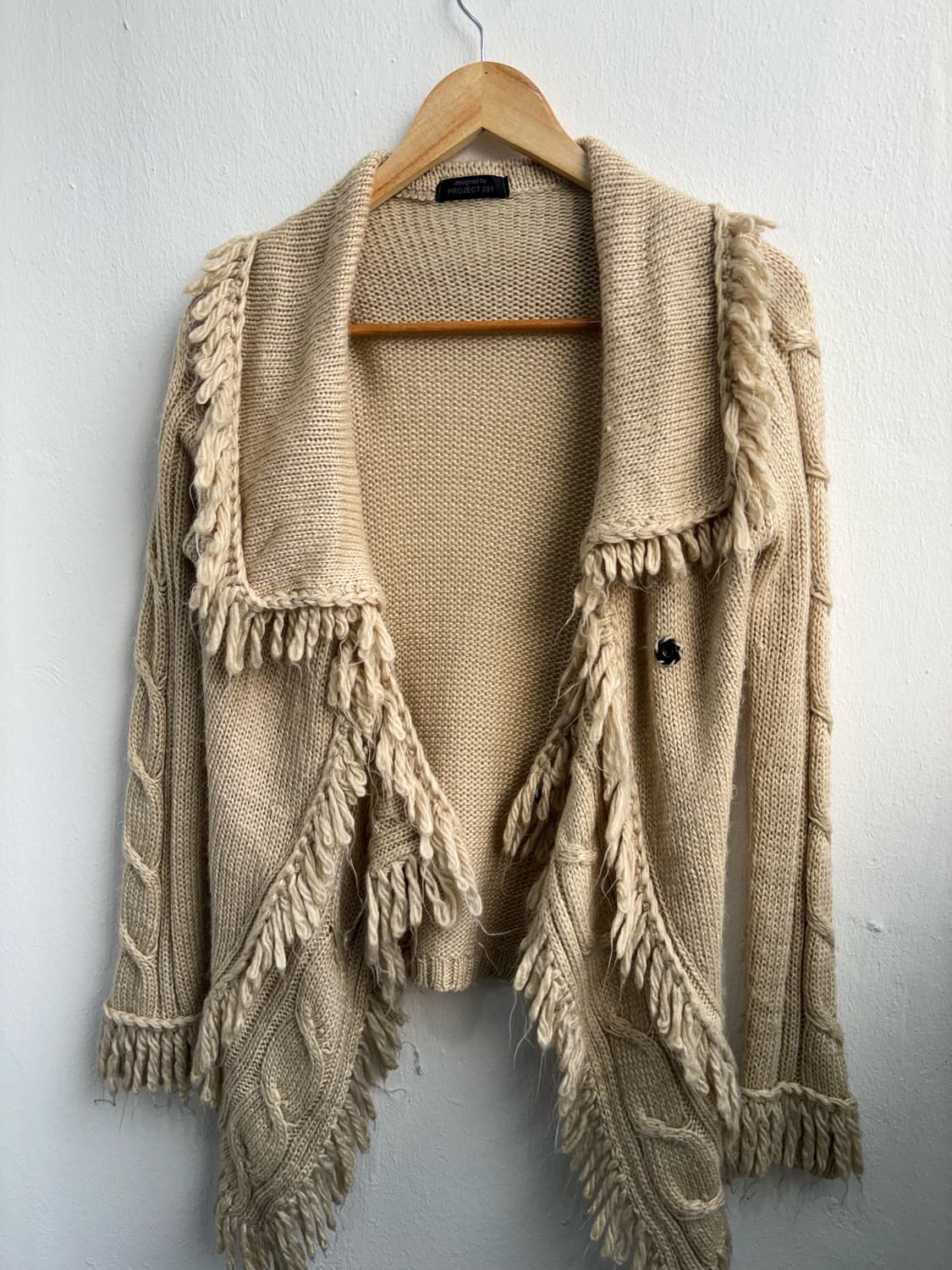 Vintage Fringe Knit Cardigan 상품이미지7