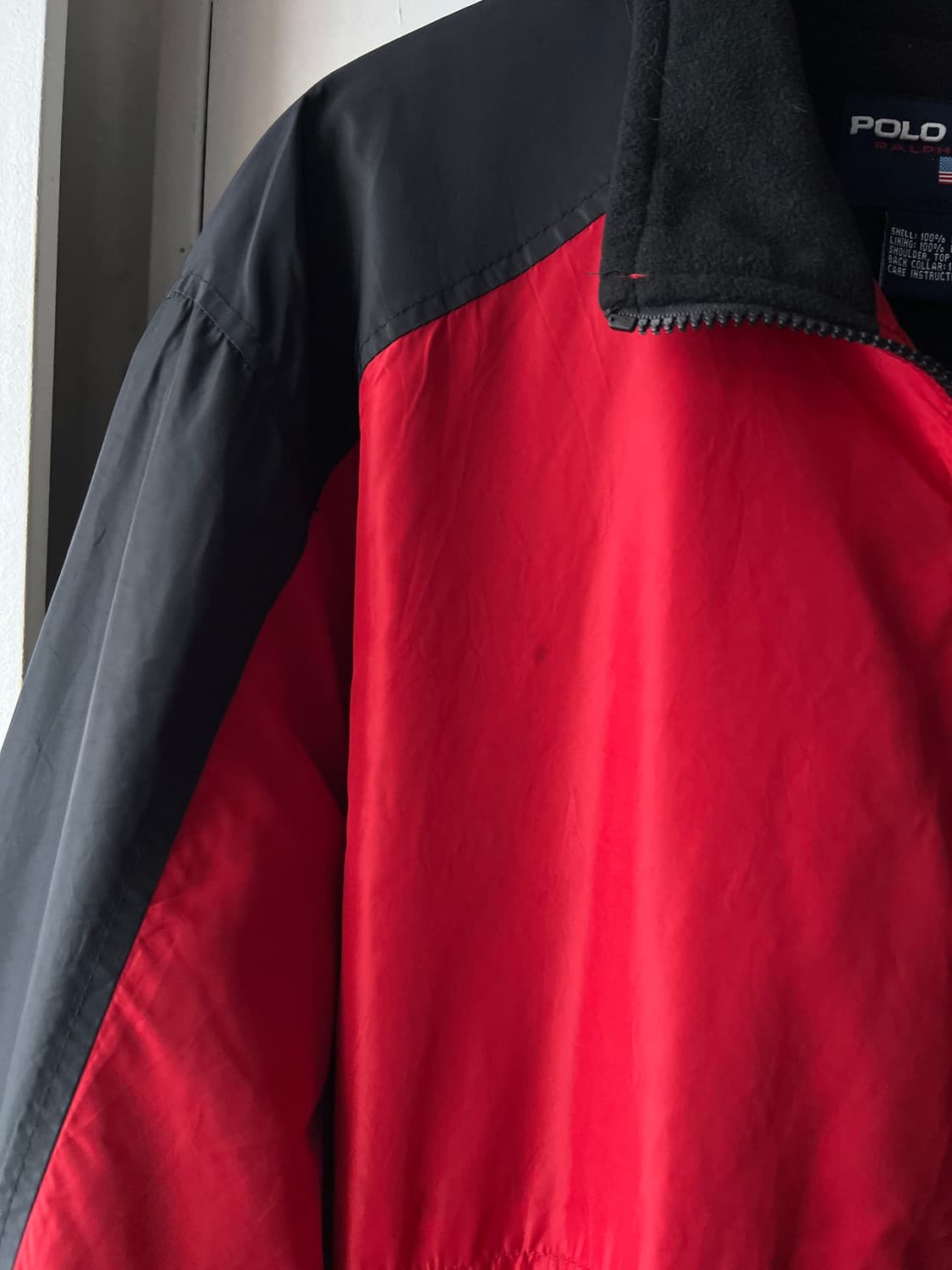 [XL]90's 폴로스포츠 USA 나일론 플리스 웜업 자켓 상품이미지4