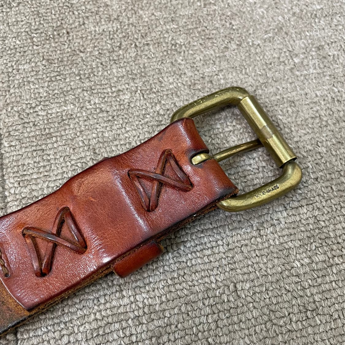 polo 폴로 랄프로렌 빈티지 레더 벨트  상품이미지5