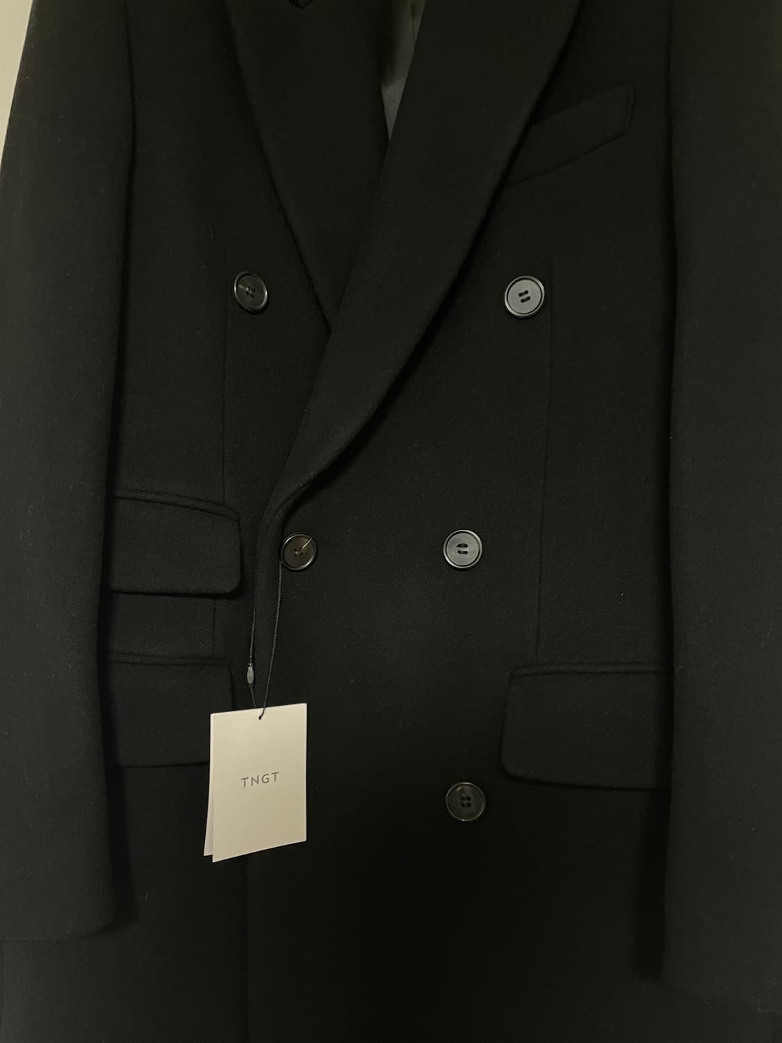 TNGT 티앤지티 캐시미어 오버핏 더블브레스트 코트 95 상품이미지4