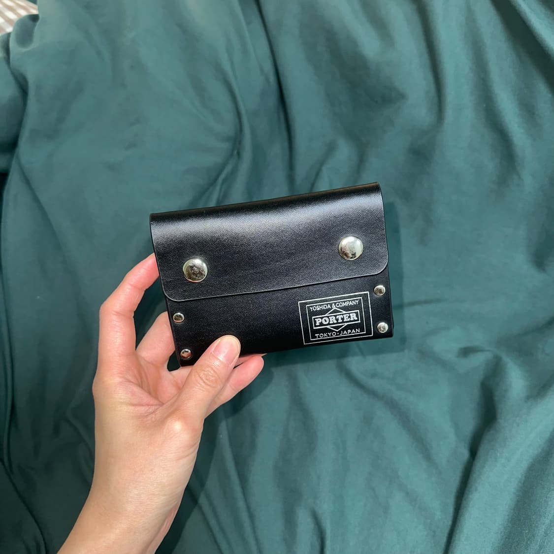 porter 포터 스터드 찡 가죽지갑 카드 월렛 파우치 상품이미지3