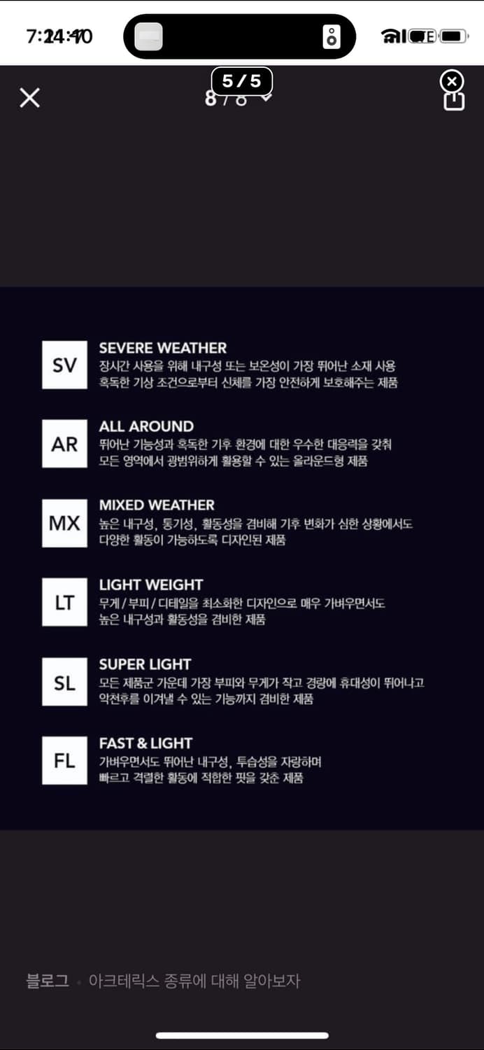 아크테릭스 아톰 AR 논후디 블랙 xl 상품이미지2