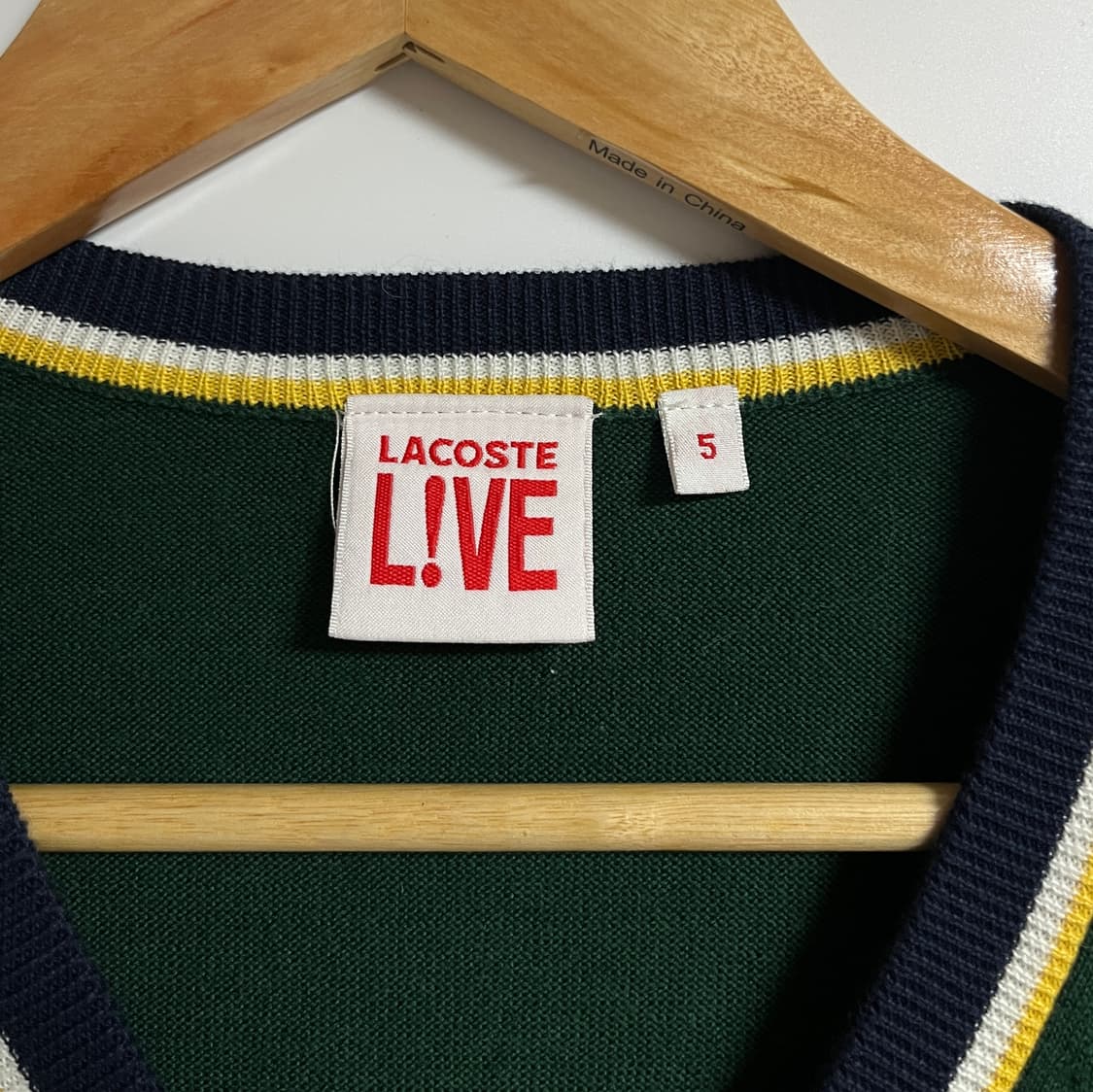 공용 라코스테 라이브 브이넥 니트 스웨터 105 상품이미지5