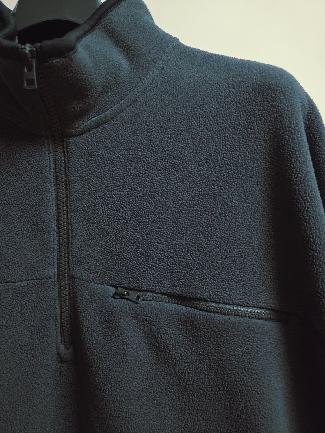 (L)유니클로 하프집업 플리스 다크그린 상품이미지3